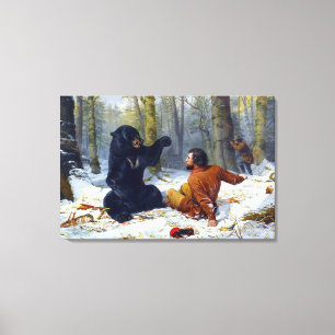 Livet på en Hunter A Tight Fix Arthur Tait 1856 Canvastryck