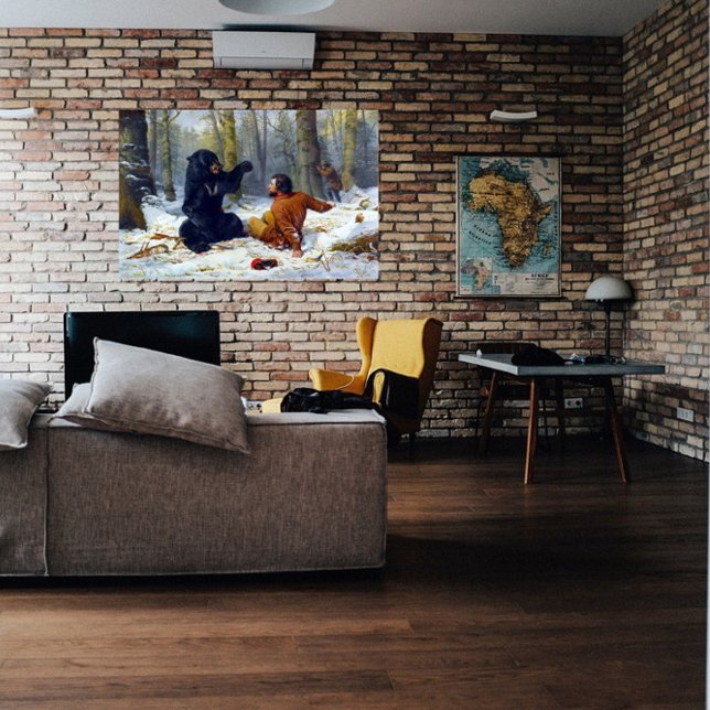 Livet på en Hunter A Tight Fix Arthur Tait 1856 Poster (Skapare uppladdad)