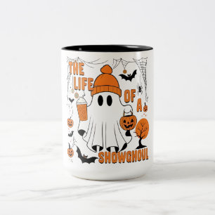 Livet på en showghoul Halloween Costume Bow Boo Två-Tonad Mugg