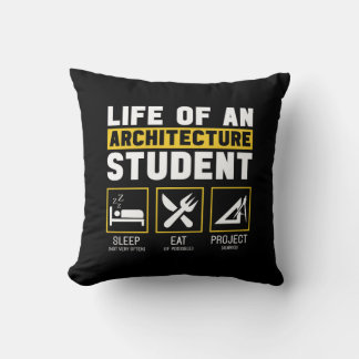 Livet på ett arkitektur med Student-arkitektur Kudde