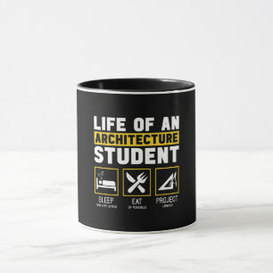Livet på ett arkitektur med Student-arkitektur T-S Mugg