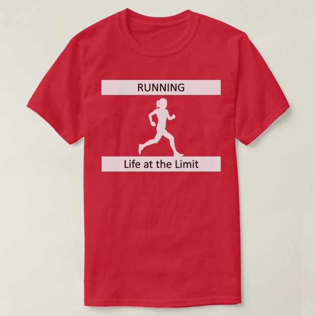 Livet på limiterande Marathon Jogger Sports T Shirt (Design framsida)