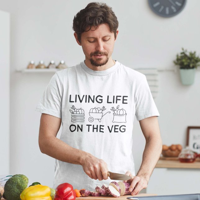 Livet på Veg T Shirt (living life on the veg shirt)