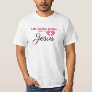 Livet ser bättre ut med Jesus T Shirt