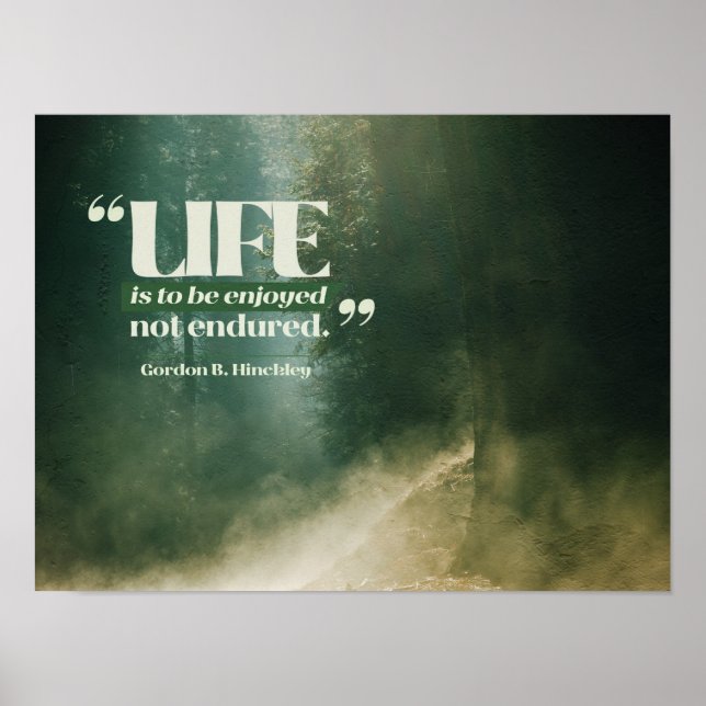 Livet ska vara glädjande poster (Framsidan)