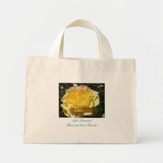 Livet skatter! Rosor & goda vänner tote bags Mini Tygkasse