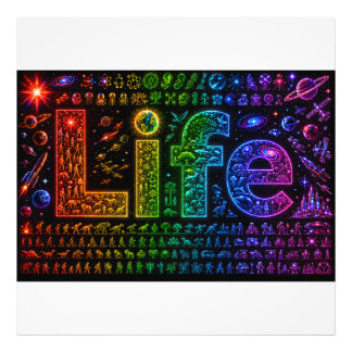 Livet som en Starkind | Rymdtemat Foam Board Print Fototryck