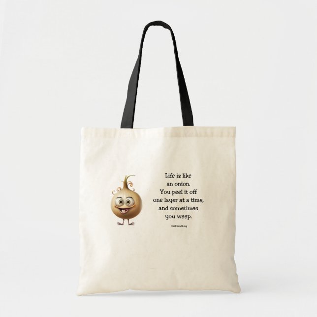 Livet som Onion Tote Bag Tygkasse (Framsidan)