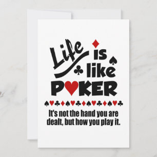 Livet som Poker-inbjudan Inbjudningar