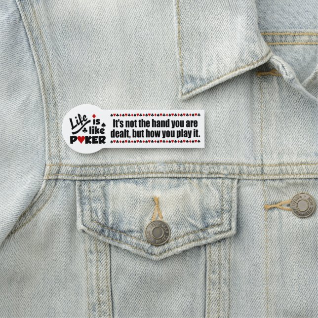 Livet som Poker Namnbricka (På plats)