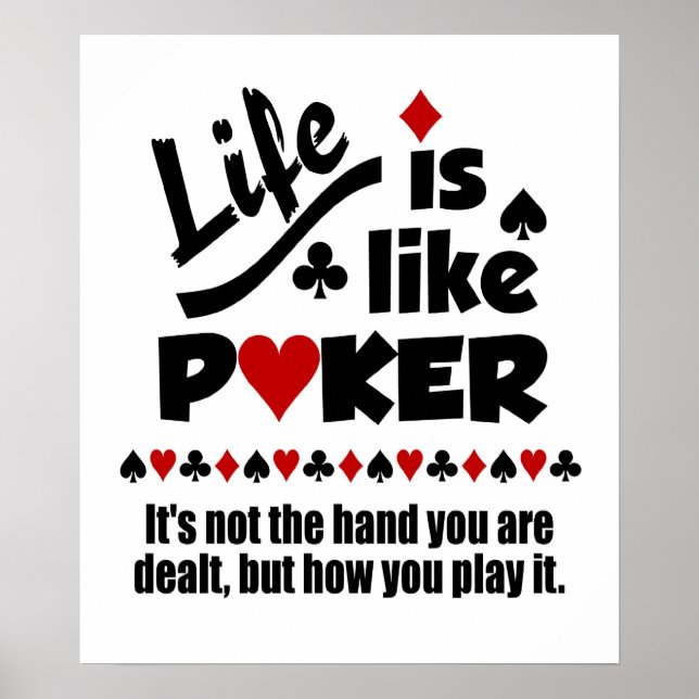 Livet som Poker poster (Framsidan)