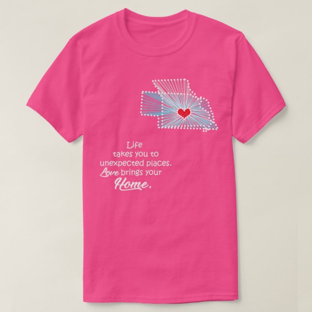 Livet tar dig till Missouri T Shirt (Design framsida)
