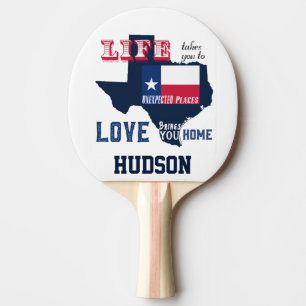 Livet tar dig till Oväntad Ställen Texas Pingisracket