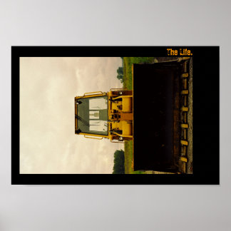 Livet. Traktor Porträtt. Poster