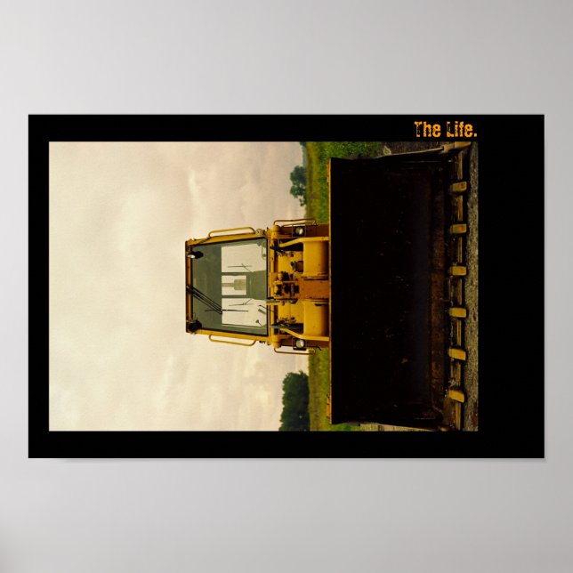 Livet. Traktor Porträtt. Poster (Framsidan)