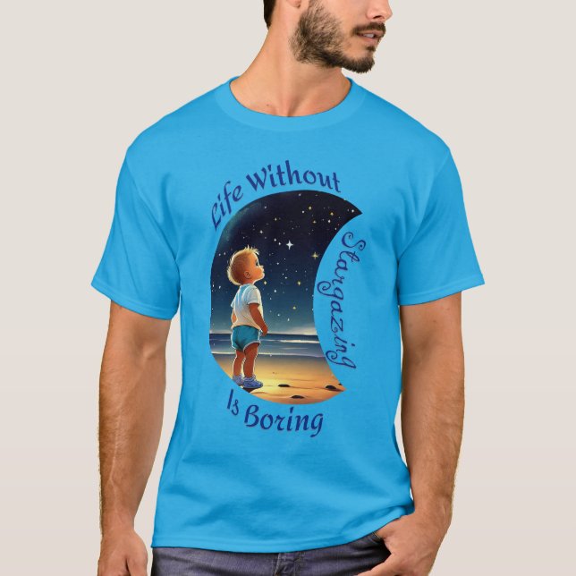 "Livet utan att stirra är tråkigt" t-shirt (Framsida)