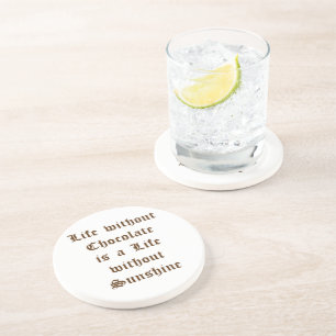 Livet utan choklad är ett liv utan solsken underlägg sandsten