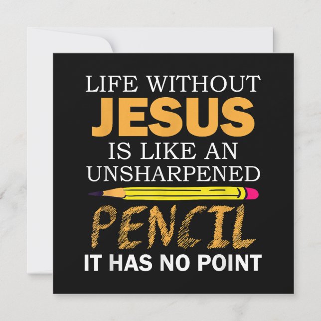 Livet utan Jesus Lundny Christian Religiösa Faith Spara Datumet (Framsida)