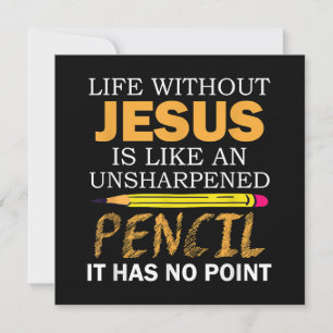 Livet utan Jesus Lundny Christian Religiösa Faith Tack Kort