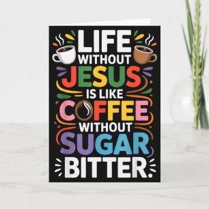 Livet Utan Jesus Roligt Kristet Religiöst Trosbekä Kort