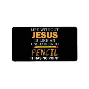 Livet Utan Jesus Roligt Kristet Religiöst Trosliv Adressetikett