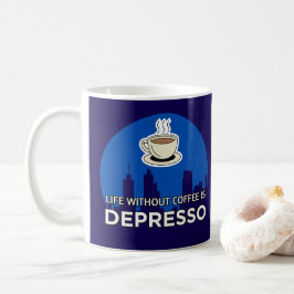 Livet Utan Kaffe Är Depresso Kaffeälskare Kaffemugg