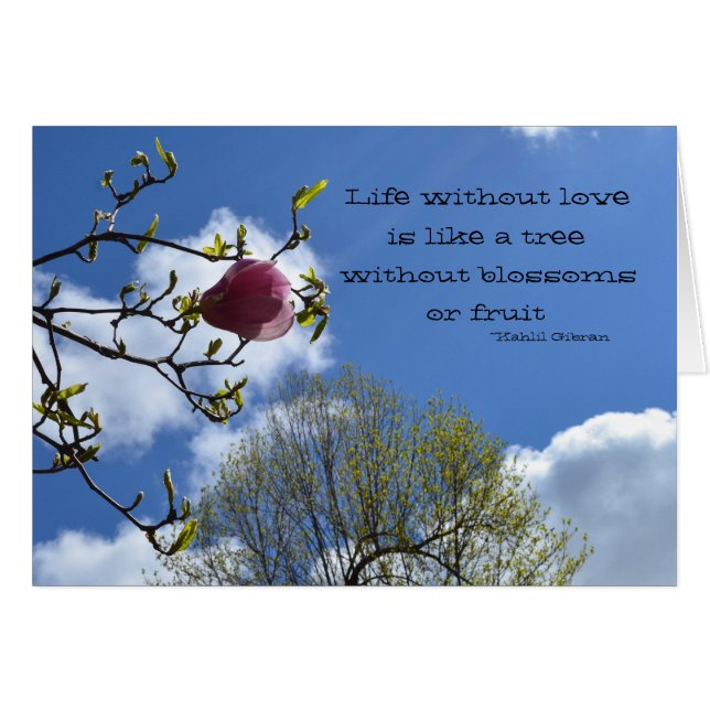 Livet utan kärlek är som hälsningskort (Framsidan Horizontal)