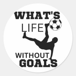 Livet utan mål,fotbollsspelare runt klistermärke