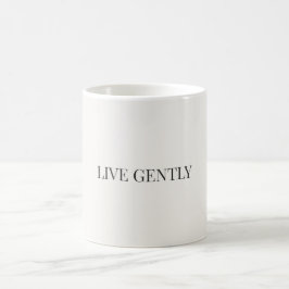 Livet varsamt minimalistmugg – mjuk estetisk citat kaffemugg