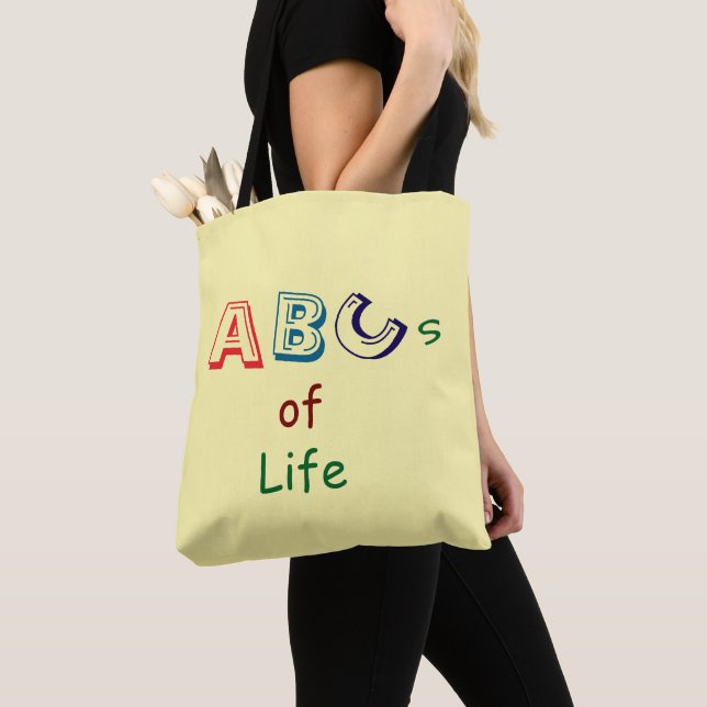 Livets ABC-handväska Tygkasse (Närbild)