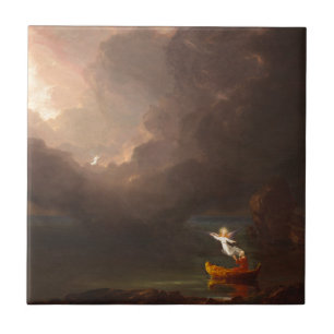 Livets ålder Thomas Cole 1842 Kakelplatta