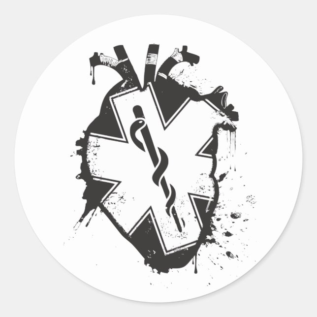 livets anatomiska hjärna runt klistermärke (Framsida)