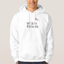 Livets är bättre med hundhår – rolig present till hoodie