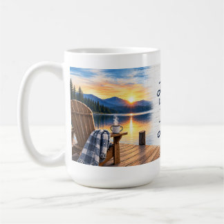 Livets är bättre vid sjön kaffemugg 