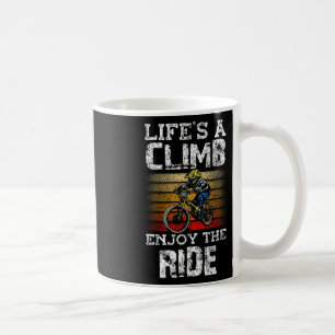 Livets Är En Klättring Njut Av Resan Cykel Mtb Mou Kaffemugg