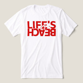 Livets är en Strand Kvinnors Sommar T-Shirt