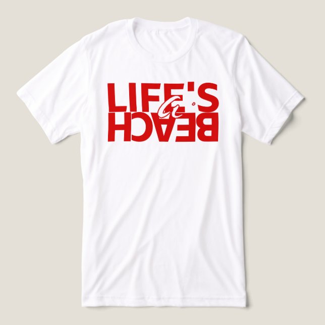 Livets är en Strand Kvinnors Sommar T-Shirt (Design Framsida)