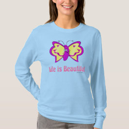 Livets är en vacker fjäril t shirt