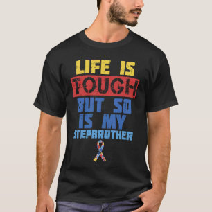 Livets är tufft Autism Medvetenhet Skjorta Stöd St T Shirt