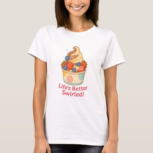 Livets bättre swirled t shirt (Framsida)