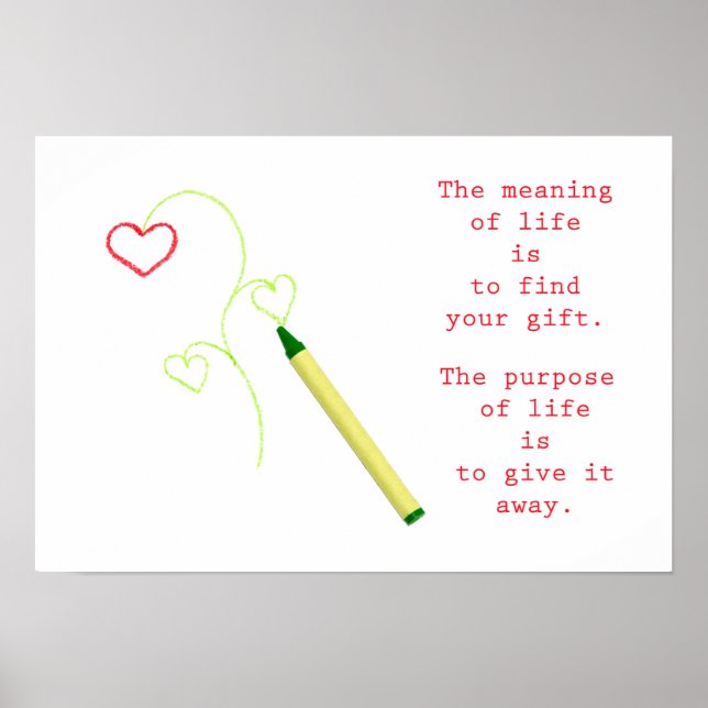 Livets betydelse poster (Framsidan)