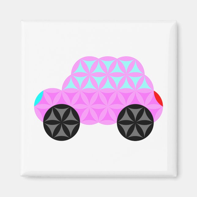 Livets bil - Helig formar A3.Rosa. Magnet (Framsidan)