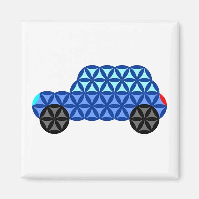 Livets bil - Helig formar B1,Blue. Magnet (Framsidan)