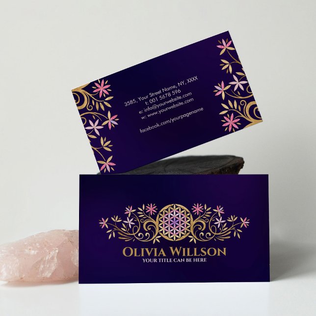 Livets blomma - Aroma prydnadsämnen Visitkort (Skapare uppladdad)