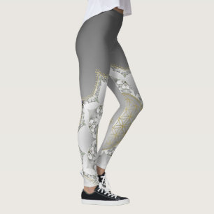 Livets blomma - Blommor Mandala 1 Leggings