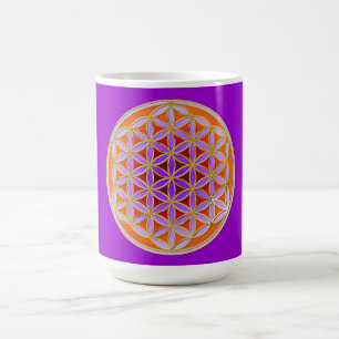 Livets blomma - Button Stil 04 Kaffemugg