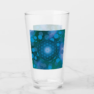Livets blomma, chakra,zen,helig geometrisk glaskopp