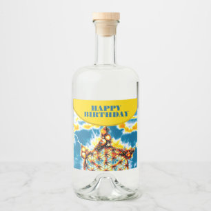 Livets blomma - färglösa vägar 5 spritflaskor etikett