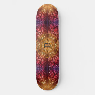 Livets blomma/fjällande Personligen Andlig Mini Skateboard Bräda 18,7 Cm