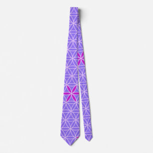 Livets blomma - frimärke sömlös mönster - violett slips